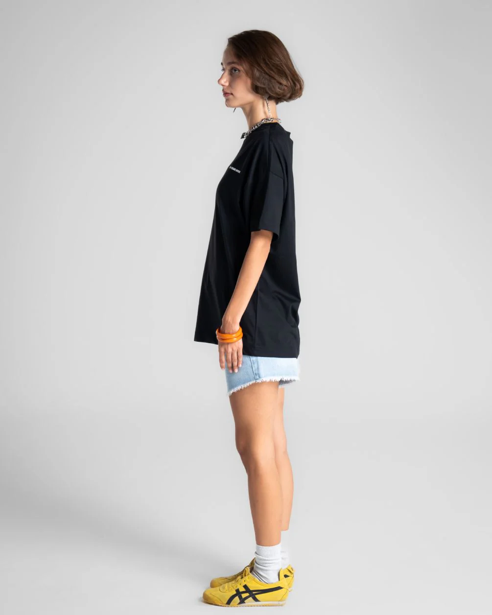 Black Basic Oversized Tee - Image 5
