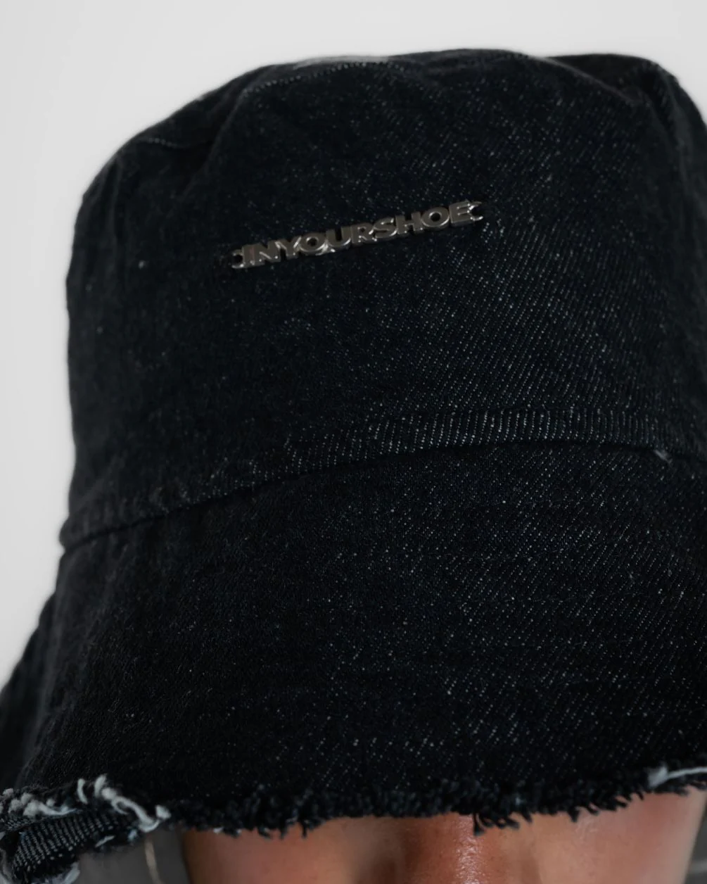 Black Denim Bucket Hat - Image 3