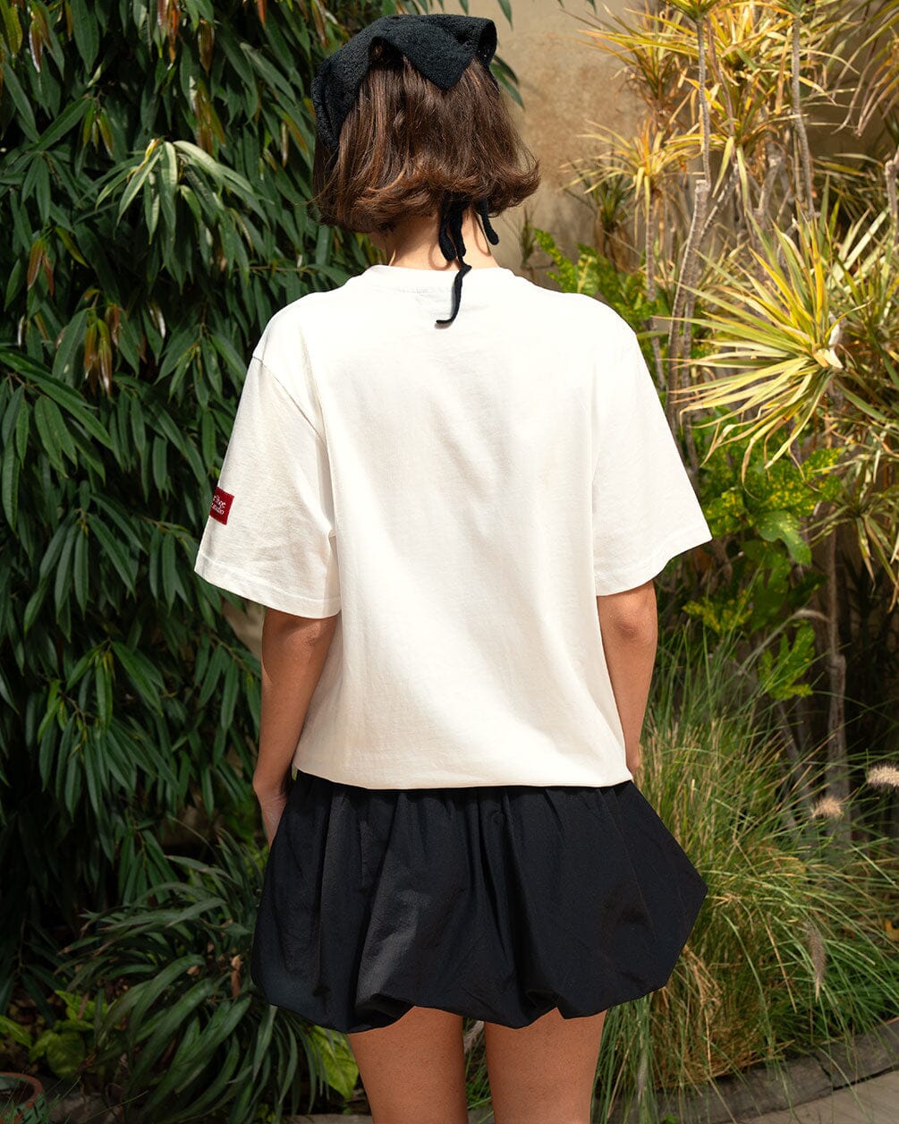 Black Mini Balloon Skirt - Image 6