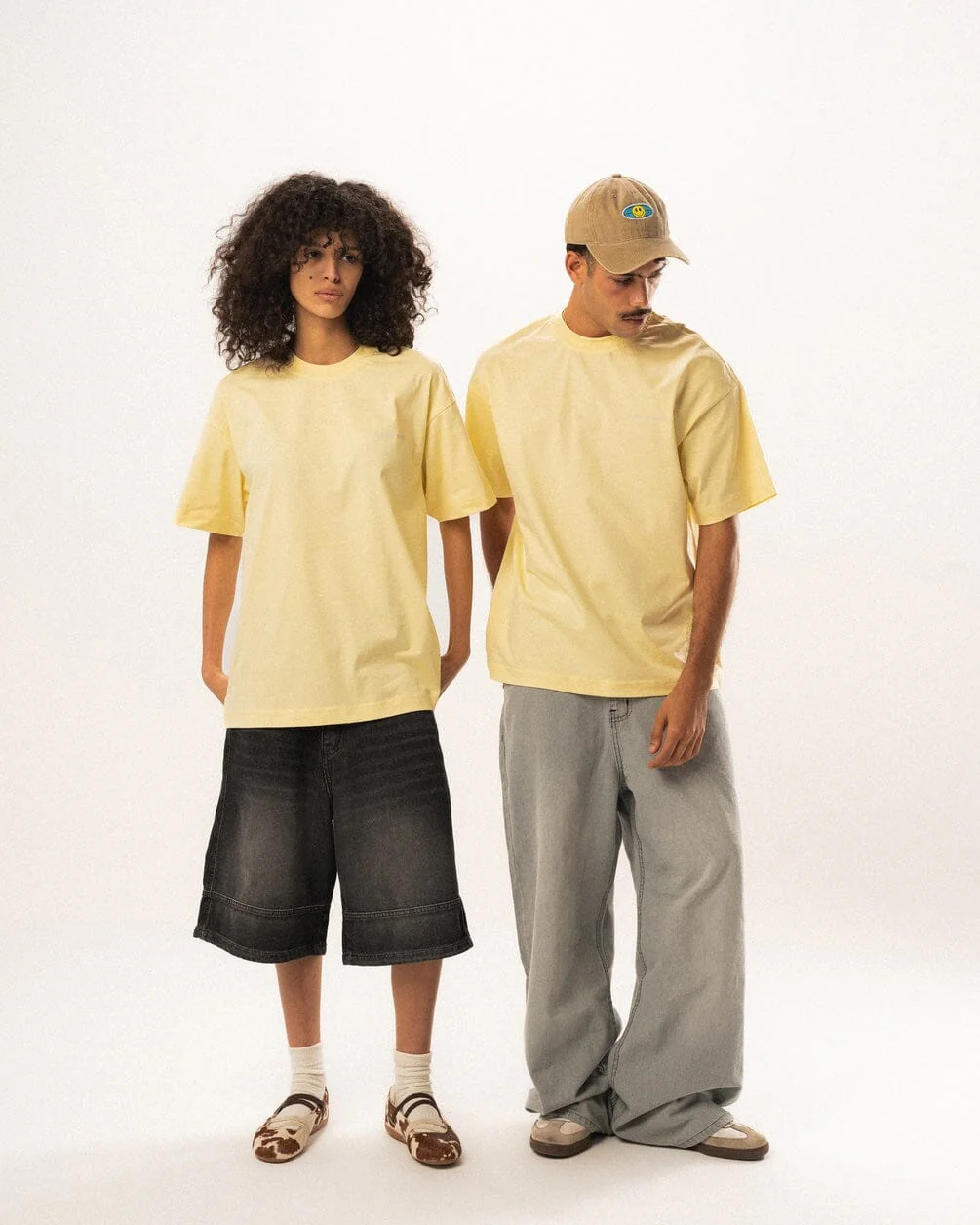 Butter Yellow Basic Oversized Tee - Image 3