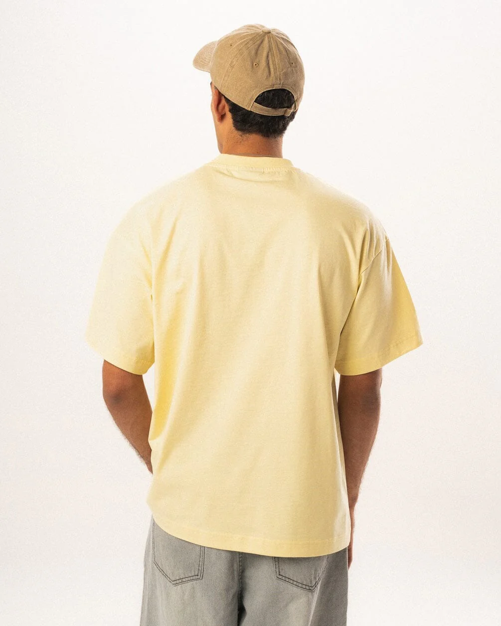 Butter Yellow Basic Oversized Tee - Image 7