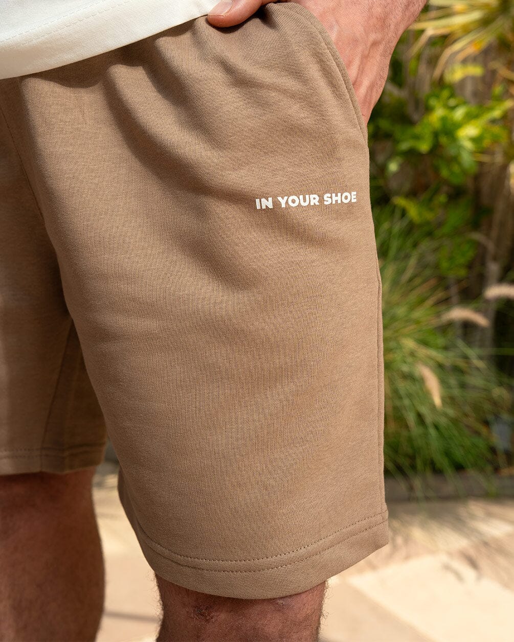 Dark Beige Wide Leg Sworts - Image 3