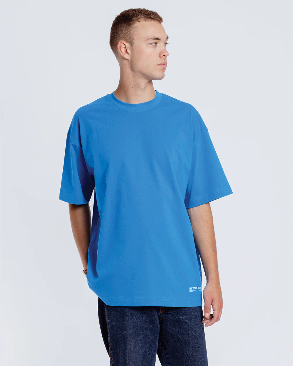 Egyptian Blue Basic Oversized Tee - Image 3