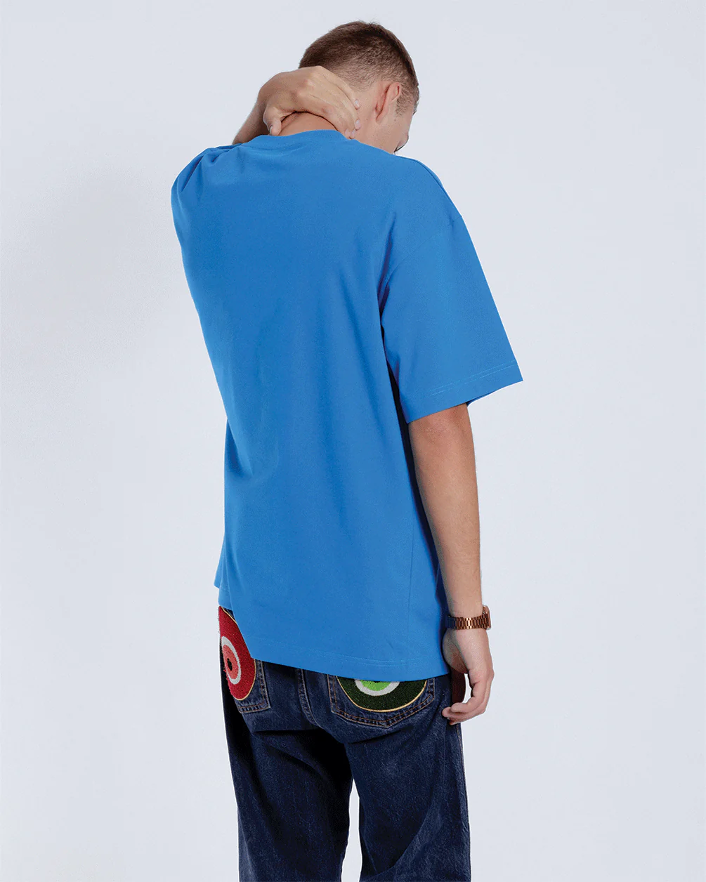 Egyptian Blue Basic Oversized Tee - Image 6