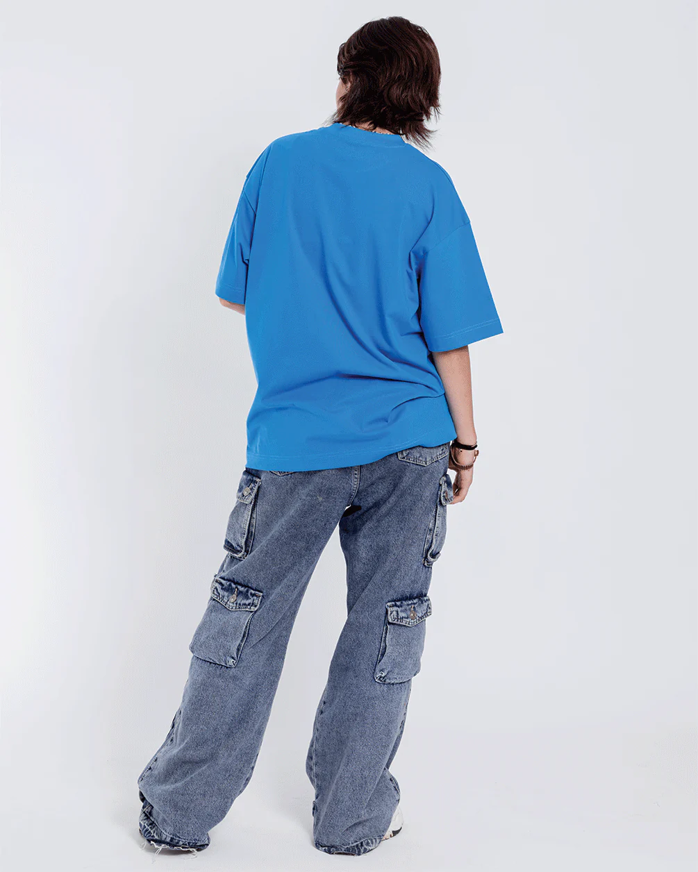 Egyptian Blue Basic Oversized Tee - Image 7