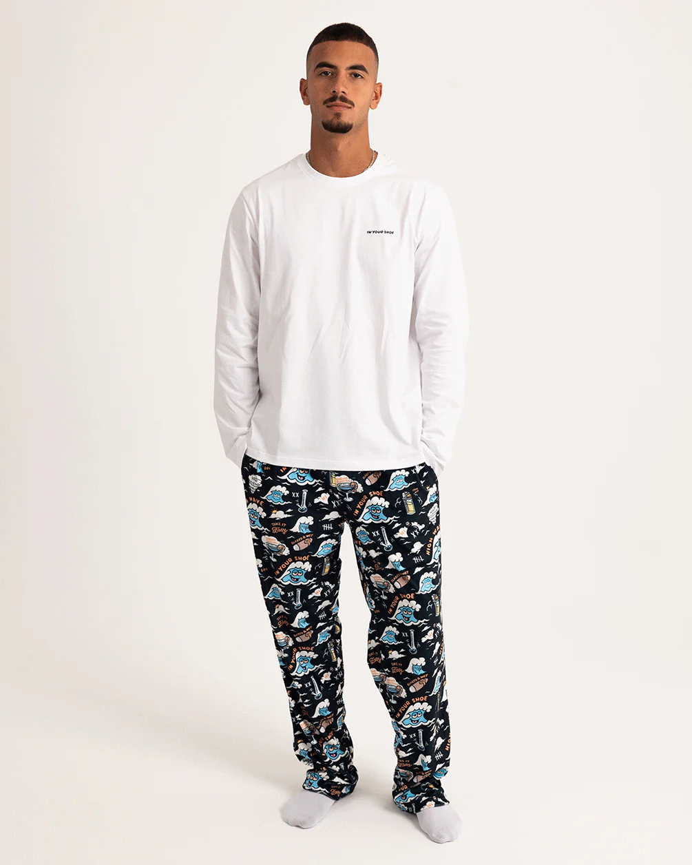 White Basic Long Sleeve Tee - Image 5